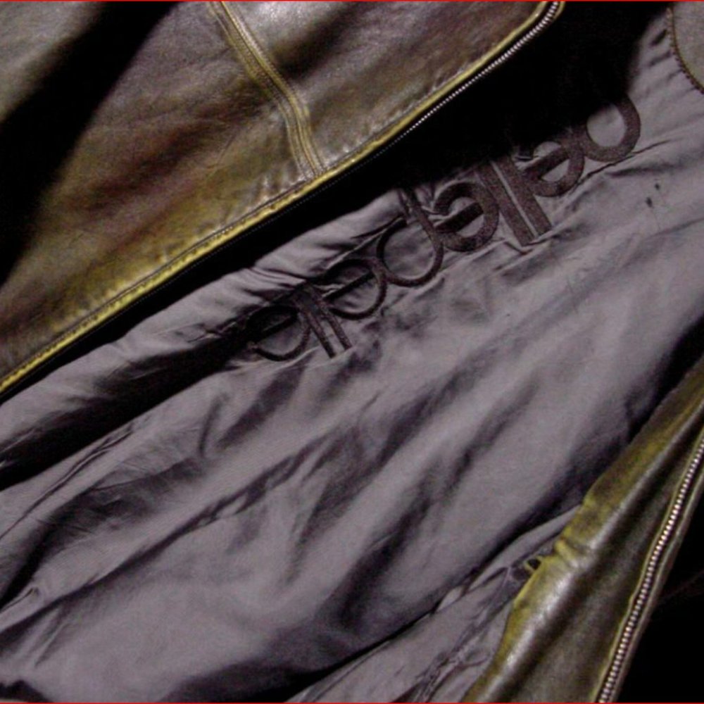 Pelle Pelle Marc Buchanon Vtg Leather Jacket Moss Green Soda Club Sz 60 - Picture 8 of 12